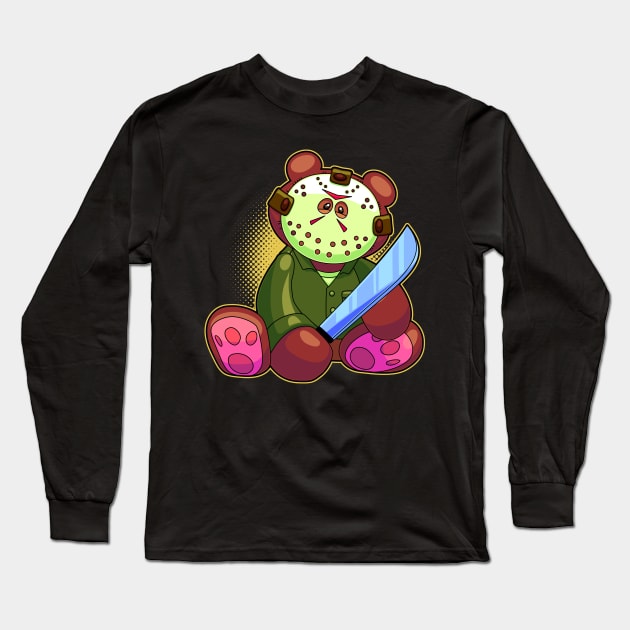 Horror Teddy Bear 7 Long Sleeve T-Shirt by ArtisticDyslexia